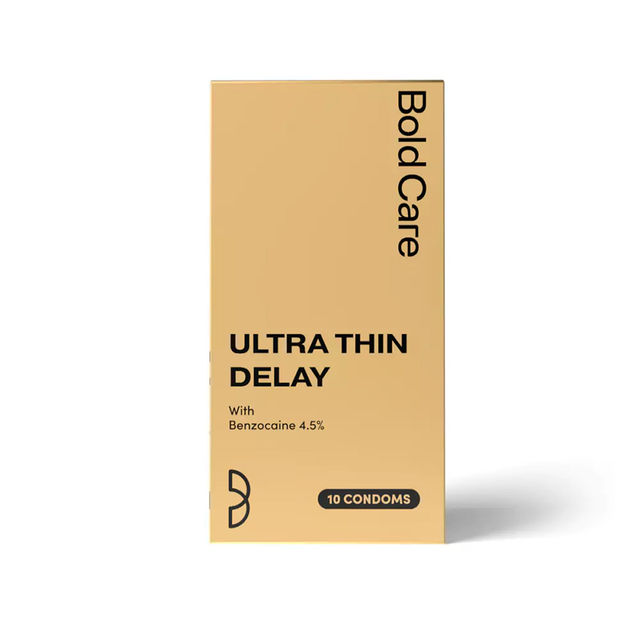 Bold Care Ultra Thin Delay Condoms with Benzocaine 4.5%