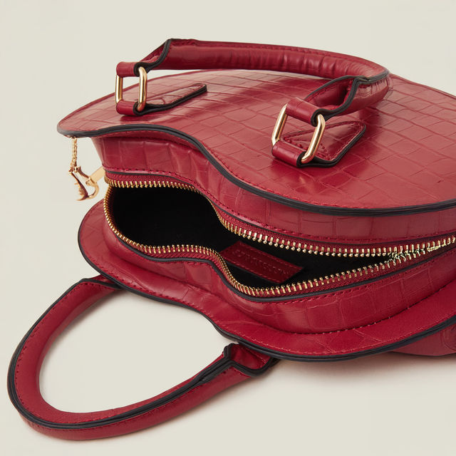 Accessorize London Women's Heart Handheld Sling Bag - Red - Buy at