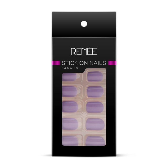 Renee Stick On Nails Bn 08| 24 Reusable Artificial Fake Nail Set
