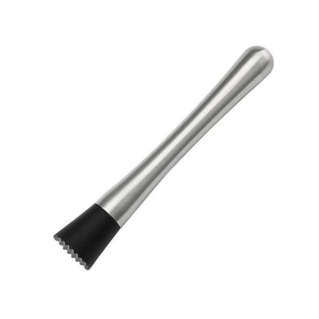 Stainless Steel Long Cocktail Muddler - 8"