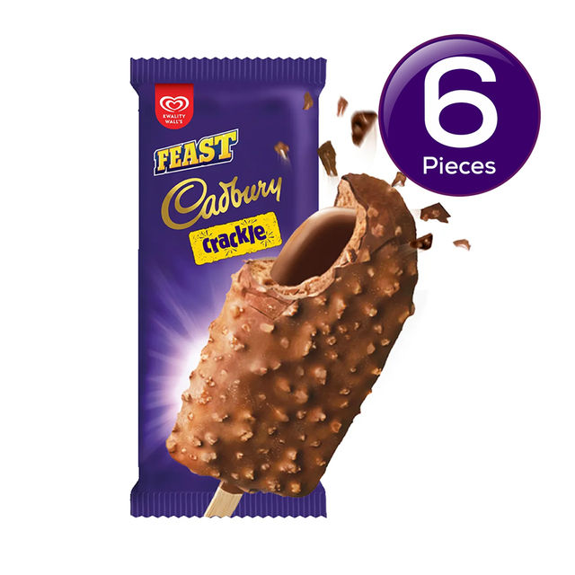 Kwality Wall's Feast Cadbury Crackle Stick 70 ml Combo