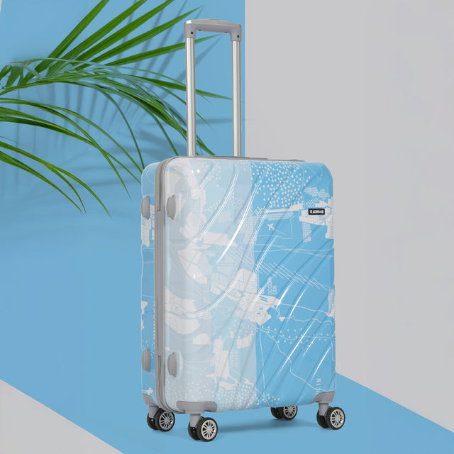 Teakwood Polycarbonate 57 L Retractable Trolley Bag - Buy at