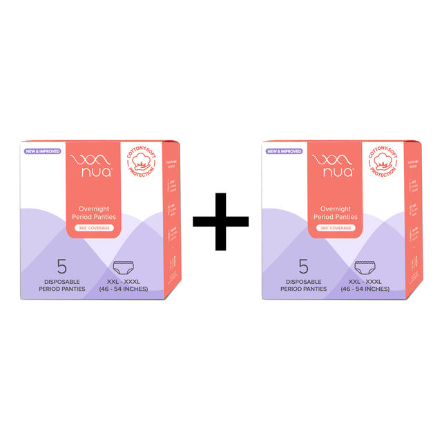 Nua Disposable Period Panties | XXL-XXXL 1 pc X 2 Combo