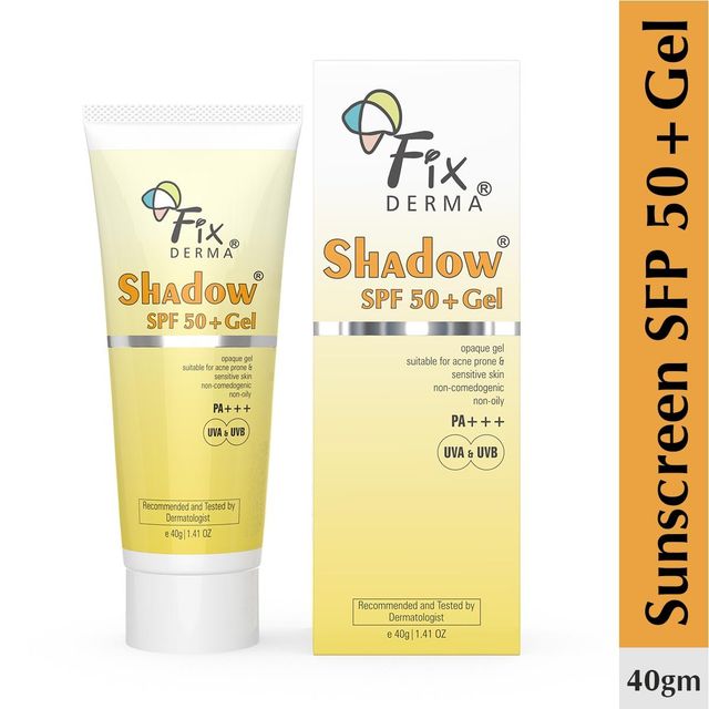 Fixderma Shadow Sunscreen Spf 50+ Gel Sunscreen For Oily Skin Sun