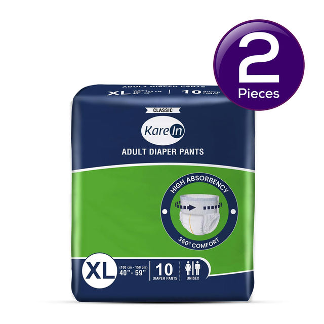 KareIn Classic Adult Diaper (Pants, XL , 100-150 cm) Combo