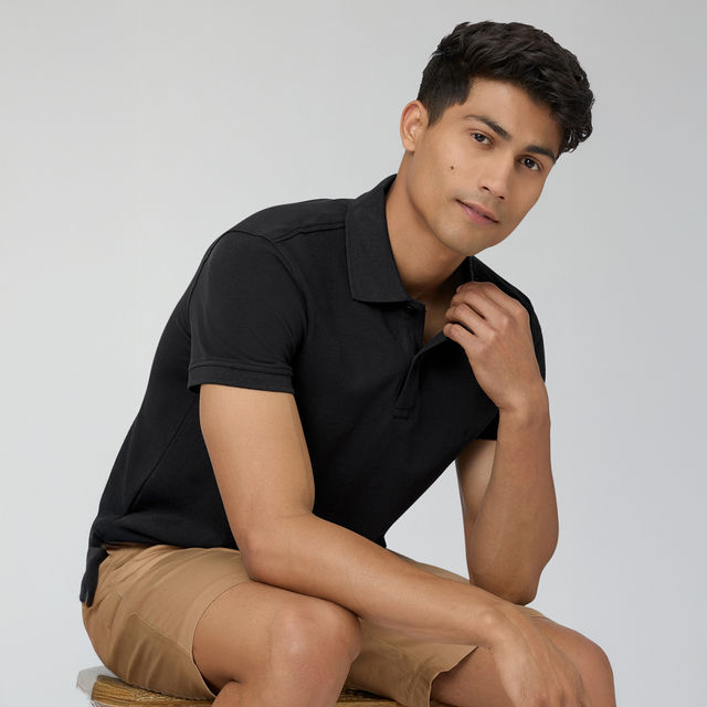 XYXX Nova Polo T-shirt - Pitch Black - Buy at ₹609 Online
