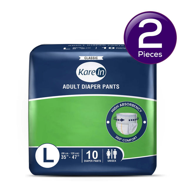 KareIn Classic Adult Diaper (Pants, L , 90-120 cm) Combo