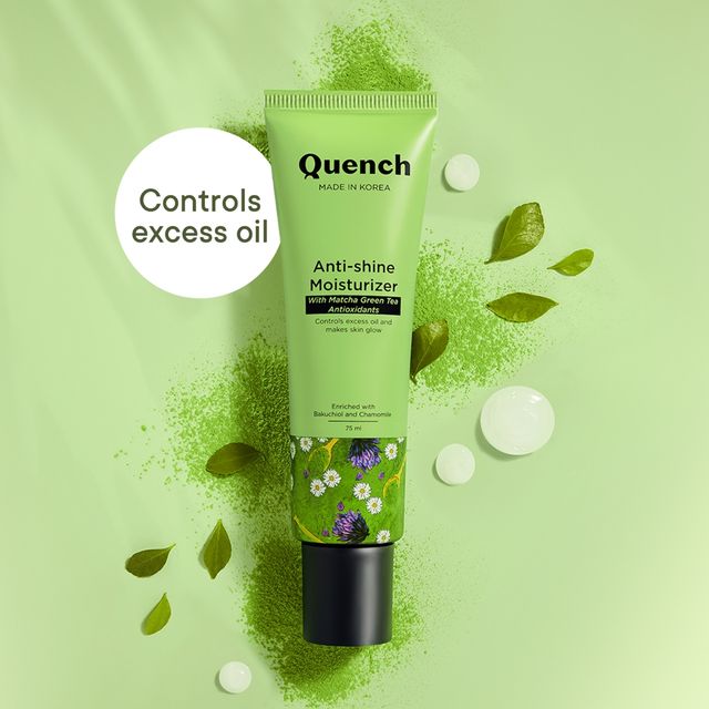 Quench Anti-Shine Korean Moisturizer With Matcha Green Tea For Oil & Acne Control