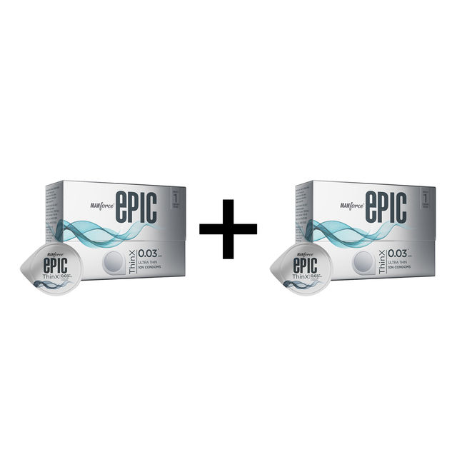 Manforce Epic Thinx Ultra Thin Condoms 10 pc X 2 Combo