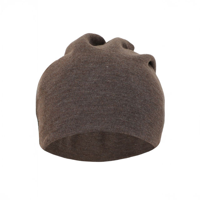 Fabseasons Brown Cotton Slouchy Beanie Skull Cap Season Can be
