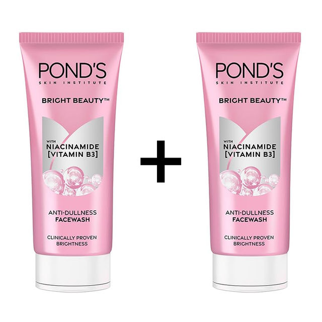 Pond's Bright Beauty Anti-Dullness Facewash With Vitamin B3 150 g X 2 Combo