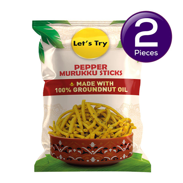 Let's Try Pepper Murukku Sticks Combo