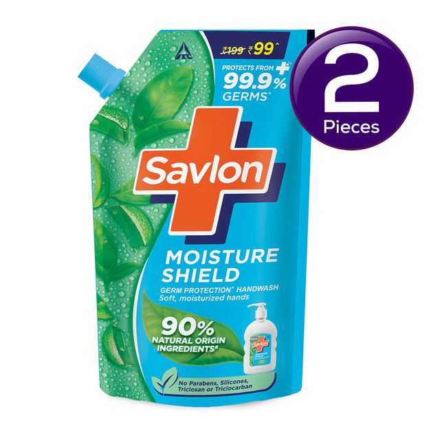 Savlon Handwash Moisture Shield Pouch Combo 