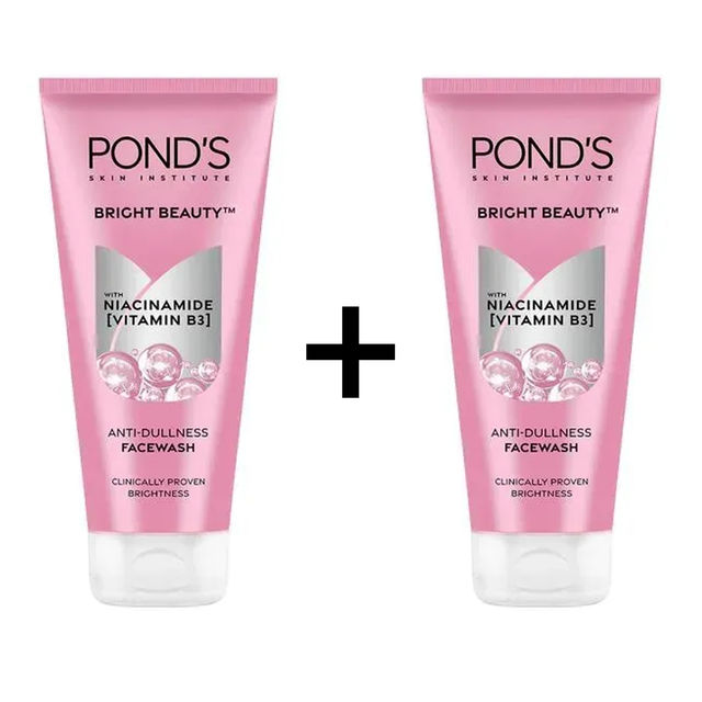 Pond's Bright Beauty Anti-Dullness Facewash With Vitamin B3 200 g X 2 Combo