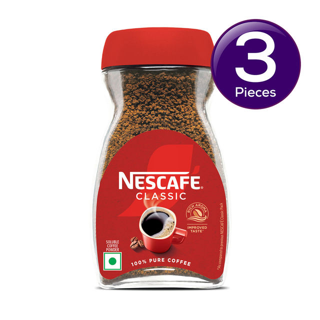 NESCAFE Classic Instant Coffee Powder - 100% Pure Coffee 90 g Combo