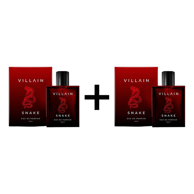 Villain Snake Perfume For Men Strong Smoky Sexy And Masculine 100 ml X 2 Combo