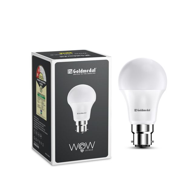 Goldmedal Wow 12W Led Bulb | Cool White | B22 Base Holder
