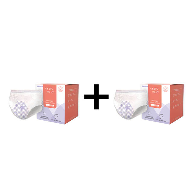 Nua Disposable Period Panties | M-L 5 pc X 2 Combo