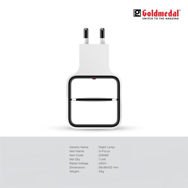 Goldmedal G - Focus 5 W Plug In Night Lamps - Multicolour