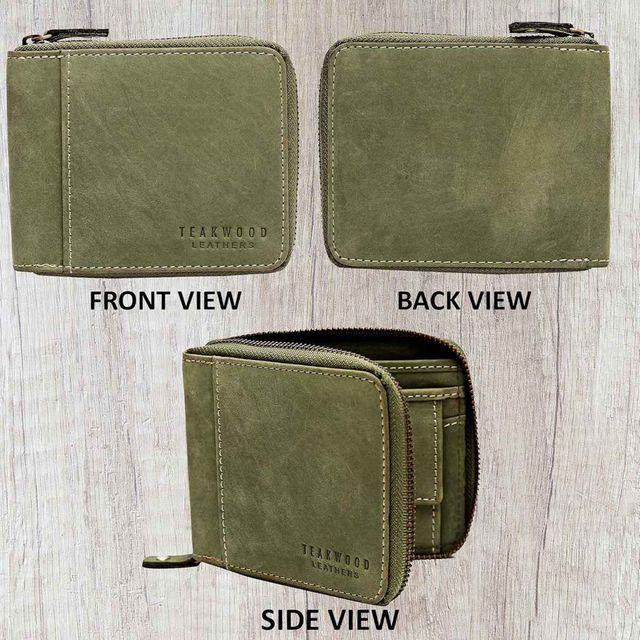 Teakwood Men's Genuine Leather Bi-fold Wallet - Buy at ₹659