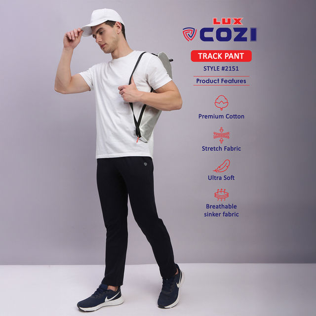 Lux Cozi Men's All-Day Comfort Premium Track Pants with Pockets