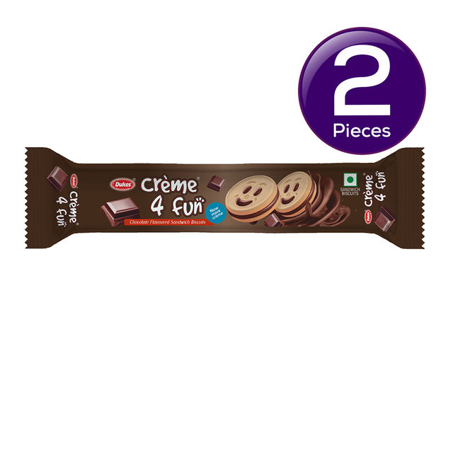Dukes Creme 4 Fun Chocolate Flavoured Sandwich Biscuits 145 g Combo