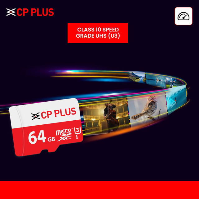 CP Plus 64Gb Micro Sd Memory Card - Buy at ₹1561 Online | Instant