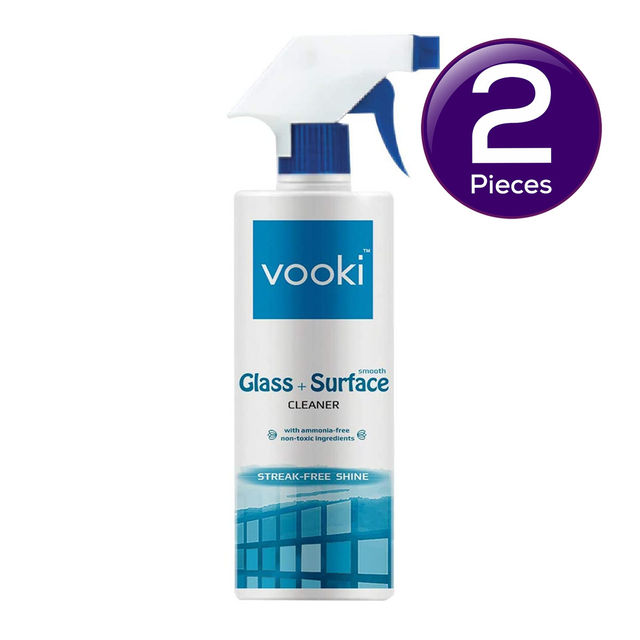 Vooki Nature Smooth Glass Surface Cleaner 500 ml X 2 Combo