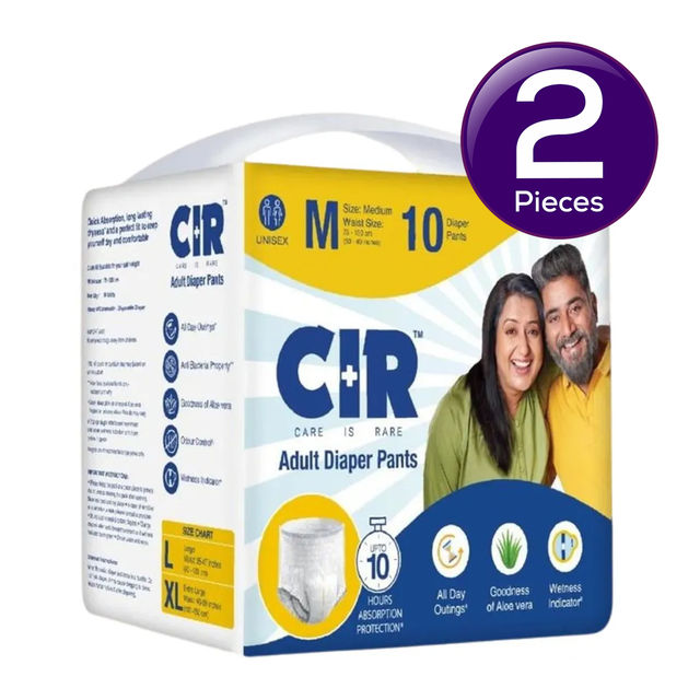 CIR Adult Diaper ( Pants, M , 75-100 cm) Combo