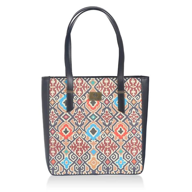 Priyaasi Women's Polyurethane 5.5 L Double Handle Tote Bag | Multicolour - Standard