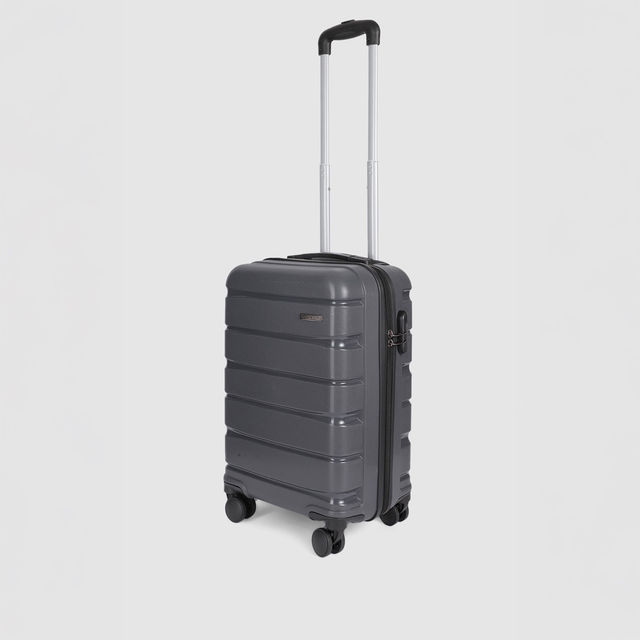 Teakwood Textured Polycarbonate 32.2 L Retractable Trolley Bag