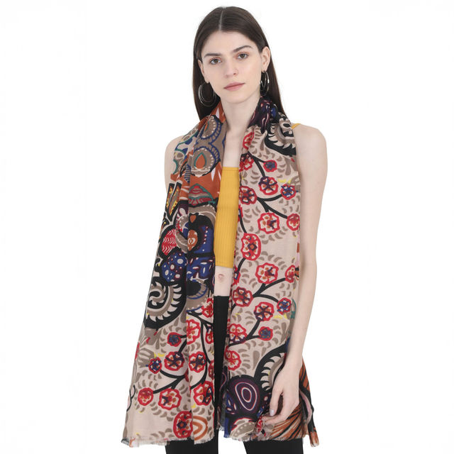 Fabseasons Women's Printed Cotton Scarf - Buy at ₹850 Online