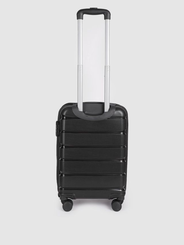 Teakwood Leather 360 Degree Rotation Hard Trolley Bag - Buy at