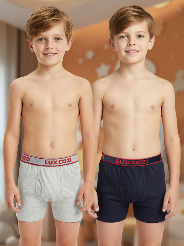 ｉコス Lux Cozi Boy's Ultra Soft Long Trunks - Buy at ₹233 Online