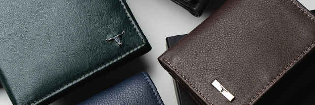 URBAN FOREST George Men's Leather Wallet – Rust Color, RFID Protected, Multiple Compartments