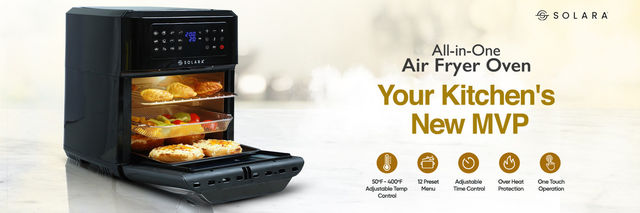 Buy SOLARA 12L Air Fryer Oven for Home Kitchen 12 presets