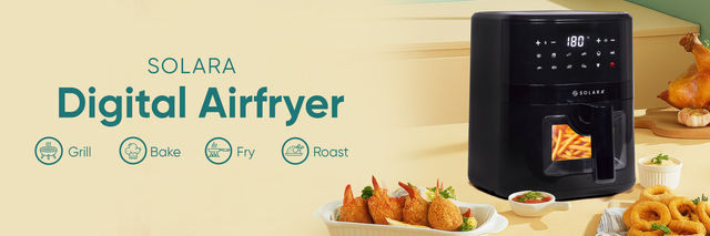 Buy SOLARA Digital 1500 Watts Air Fryer, Capacity, 10 Preset