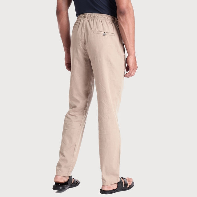 Bewakoof Men's Desert Beige Trousers - Buy at ₹930 Online