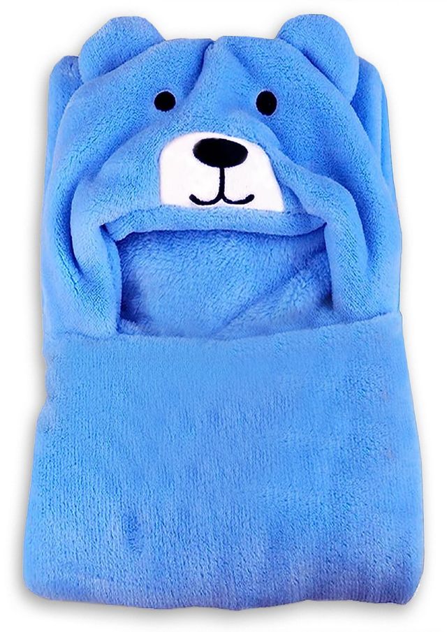 OYO Baby Blankets Combo Soft Wrapper Blue Bear Blanket For Kids | 0 - 2 years