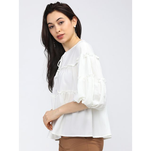 Tokyo Talkies Women's Casual Solid Top - Buy at ₹553 Online