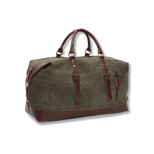Fur Jaden Green 36 L Water Resistant Canvas Weekender Travel