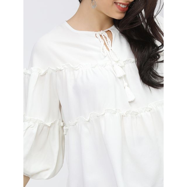 Tokyo Talkies Women's Casual Solid Top - Buy at ₹553 Online