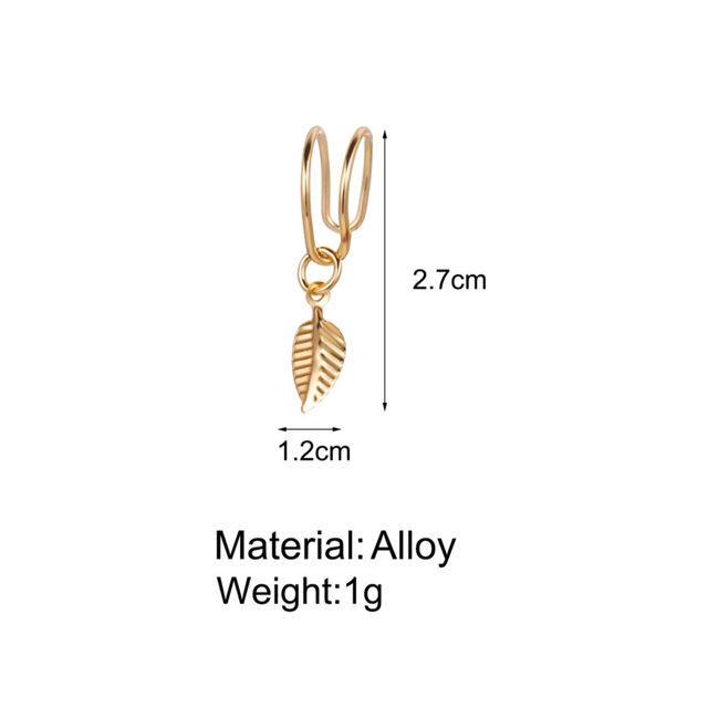 YouBella Jewellery U Shape Non Piercing Earrings Combo For Women