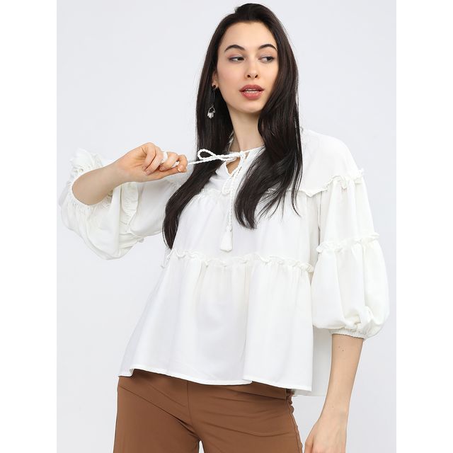 Tokyo Talkies Women's Casual Solid Top - Buy at ₹553 Online