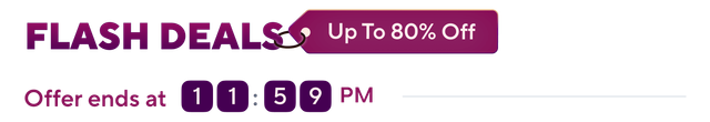 Flash Sale 11:59 PM Banner