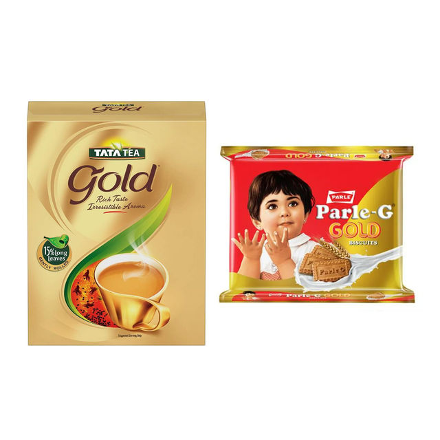 Tata Tea Gold(250gms) & Parle-G Gold Biscuit(1kg) Combo