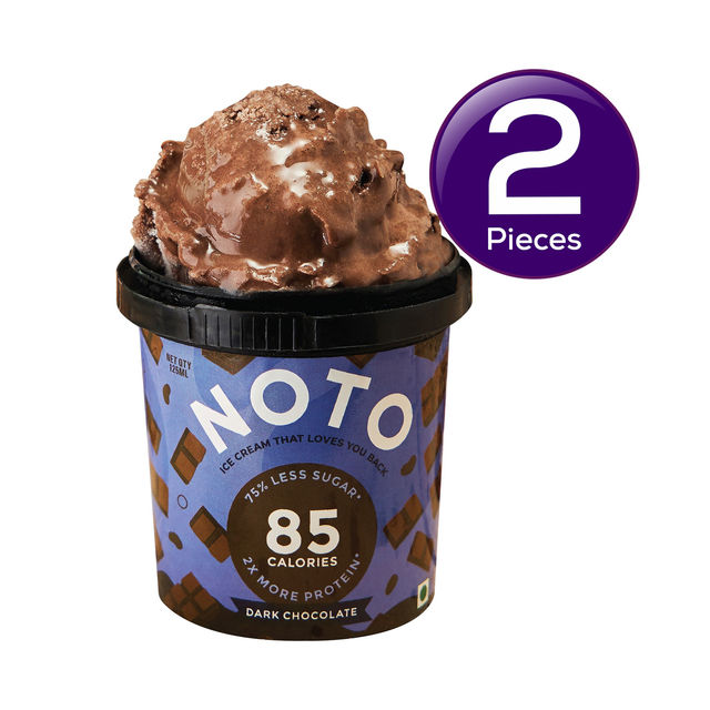 NOTO Dark Chocolate Low Calorie Ice Cream 100 ml Combo