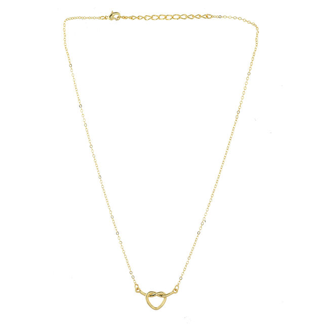 Voylla Valentine's Day Heart Knot Pendant Necklace - Buy at ₹347