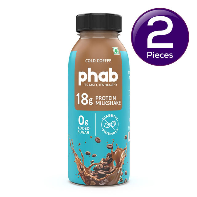 Phab Cold Coffee 18G Protein Milkshake 200 ml Combo