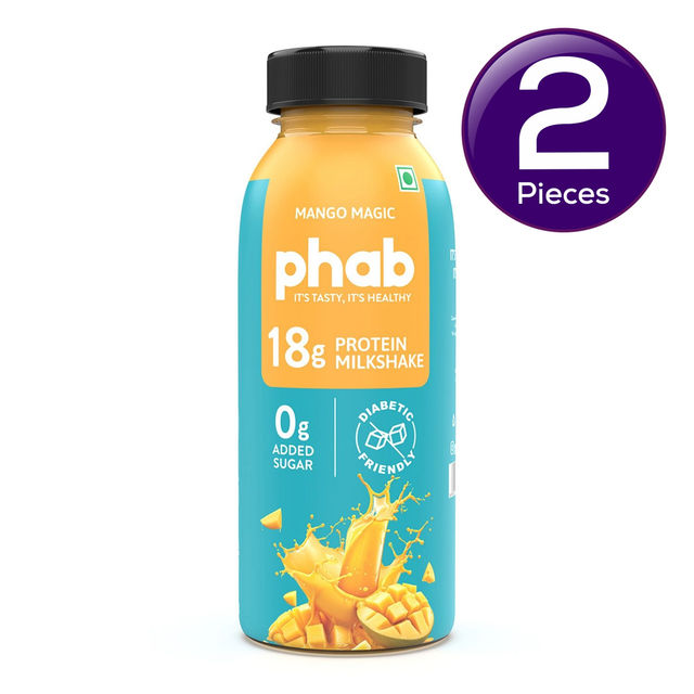 Phab Mango Magic 18G Protein Milkshake 180 ml Combo